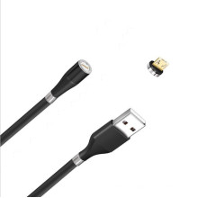 360 Rotation Data Transfer 5A Quick Fast Magnetic Charging Cable For Micro USB Phone Magnet Charger Wire